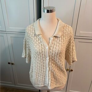 Lucky Brand Cream Knit Sweater